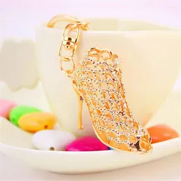 Keychains Creative High Heel Sapatos Chaves Bolsas de Mulher Pão -Anel Purse de Jóias de Jóias Moda Tri - Correnturas Charms Fier22