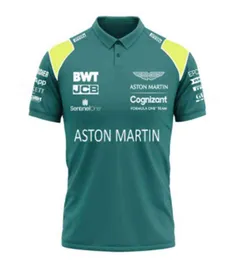 Aston Martin Team F1 Formula One Wec Vettel Driver Theme Shirt Homens Mulheres Fãs de Corrida Manga Curta Verão