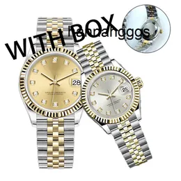 Automatische mechanische herenhorloges 36/41 mm volledig roestvrij staal lichtgevend waterdicht 28/31 mm dameshorloge koppels stijl klassieke horloges OI1X
