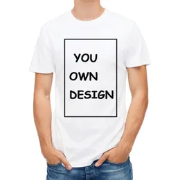 画像処理高品質のカスタマイズされた男性Tシャツ印刷あなた自身のデザインQRコードP OカジュアルTシャツ220616