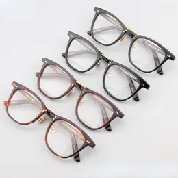 Mode solglasögon ramar japanska eleganta acetatglasögon med receptbelagda högkvalitativa för män och kvinnor unisex Seae22