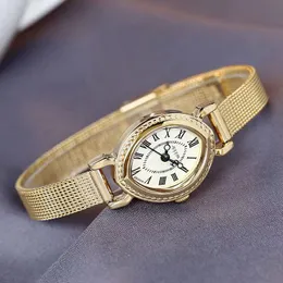 Luksusowe zegarki damskie retro projektant literacki dama cienki pasek prosty trend