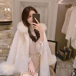 Женские траншевые пальто осенние зимние имитация норки для волос корейская версия длинная мода дикая толстая меховая пальто