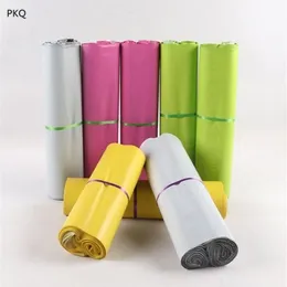 WhitePinkGreenYellow Colorful Courier lope Bag Mail Waterproof Plastic Poly Postal Mailing s Y200709