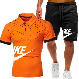 Moda masculina Roupa esportiva de marca Jogging T-shirt Shorts de praia Street T-shirt Esportes Terno de bola Terno casual Terno masculino