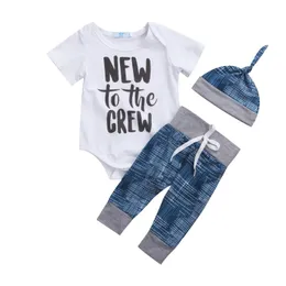 Clothing Sets Born Kid Baby Boy Girl Clothes To The Crew Jumpsuit Romper Long Pants Outfit SetClothing