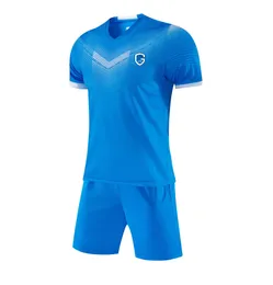 K.R.C. Genk enfants survêtements loisirs maillot adulte à manches courtes costume ensemble hommes maillot loisirs de plein air course vêtements de sport