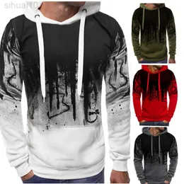 Nieuwe Mannen Truien Toevallige Tryb SWEAT AFDRUKKEN HERFST en Winter Lange Mouwen Hooded Jassen bluzy Jas My751 L220730