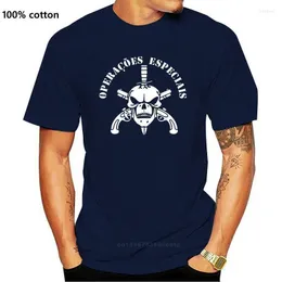 Männer T-Shirts 2022 Sommer Mode Männer Oansatz T-shirt Inspiriert Armee Spezialeinheiten Schwarz Hemden Brasilien BOPE Ausländische Design Mild22