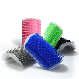 Cat Grooming Massager Comb Self Groomer Face Scratcher Wall Corner Groomers Cat Supplies