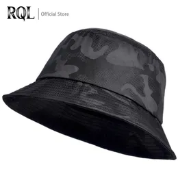 Chapéu de balde masculino Doubado do Panamá preto camuflagem Bob homem caminhada pescador Hip Hop Cap algodão Capéu de pesca masculina 220525