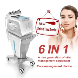 6 In 1 Microdermabrasion ultrsound cold hammer Machine Multifunction Korean Model Hydra Dermabrasion Rf Bio Microcurrent bipolar Radio Frequency Spa Machine