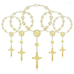 Charm Bracelets Rosaries Baptism Rosary Party Favors Favor Bracelet Cross Christening First Communion GiftCharm Inte22