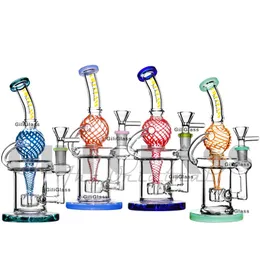 Sphere Recycler Dab Rig Glass Water Bong Smoking Accessories Oil Rigs and Herb Bubbler Bongs Ash Catcher Quartz Nail Hookh