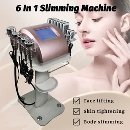 6 In 1 Cavitation Slimming Machine Vacuum Rf Lymph Drainaged Blood Circulation Improving Fat Loss Non-Invasive Portable Design
