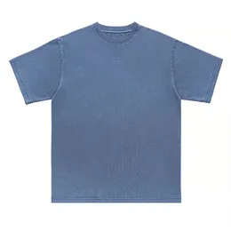 デザイナーTシャツハイバージョン2022新しいチェスト刺繍プリントINSカップルOS半袖Tシャツの男性と女性ティー