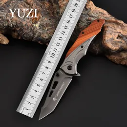 Yuzi Tactical Clofing Knife Nearsainable Steel Outdoor Camping Survival Hunting Knives 3cr13mov Pocket Utility Tool