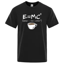 Energy MilkCoffee Printing Men Tshirt Thirt traspiranti Thirt traspirati divertenti magliette sciolte magliette stradali magliette di grandi dimensioni Man 220629