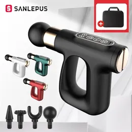 Sanlepus Electric Pulse Massage Gun Gun Compress Massager Deep Muscle Relaxation for Body Neck Back Pain Relief Percussion 220630