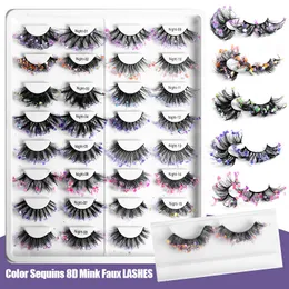 Compare with similar Items Luminous Colored Faux 3D Mink Eyelashes Thick Long Fluffy False Eyelash Sequins Full Strip Eye Lashes Extension Makeup