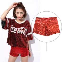 Meileiya 818-1 Nightclub Ds Performance Dr Sequin Shorts Pole Dance Street Pants Woman