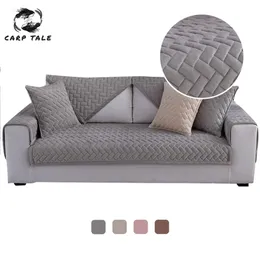 Capa de sofá de lã de cristal Removível para cães de animais de estimação Móveis de tapete de mato de tape