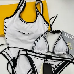 LETRAS DE MODIMENTO Bodysuits para Biquíni de natação Conjunto de têxteis femininos de banho de verão de alta elasticidade