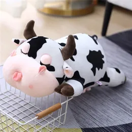 Animal Cartoon Cows Stuffed Plush Toy Cute Cattle Milk Cow Doll 220425