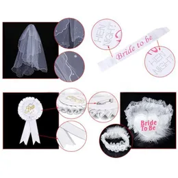 Party decoration balloon bride needs belt badge sexy garter white veil bride's wedding LK148