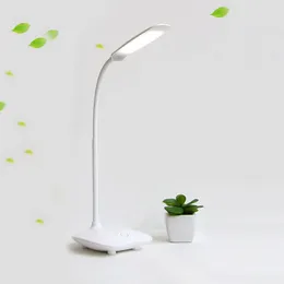 LED -skrivbordslampa fällbar 3 nivåer Dimble Touch Table Light 6500k Portable Night Lamp Reading for Student Office Study