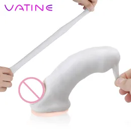 Vatine Male Masturbator Sexiga leksaker för män vagina massager glans penis stimulering ficka långvarig tränare