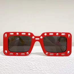 Occhiali da sole designer OERI025 Classico Squadra rossa Acetato occhiali da sole Acetato Triangolo White Arrow MENS DOME FASCIE TENDE PERSONALIZZA