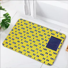 Halılar Kapı Mat Nordic Minimalist Geometrik Sarı Alfombilla Antideslizante Para Cocina Ev Dekor Mutfak Bathmat