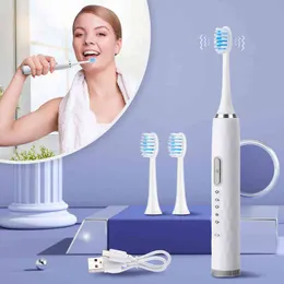 USB rechargeable adult soft hair automatic electric toothbrush household intelligent five gear child 220627