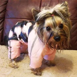 Hundkläder Vinter Petrockjacka för små hundar Reflekterande varm fleece valphund Jumpsuits Chihuahua Yorkie kläder T200710