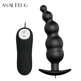 Anal Plug kraftfull sexig leksaker för man vibrator 12 hastigheter prostata massage anal vibration stimulering manlig onani män