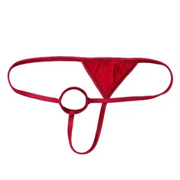 Underpants Men Low Rise O-Ring T-Back Thong Bikini Briefs Elastic G-string Underwear Lingerie Nightwear For Special NightUnderpants