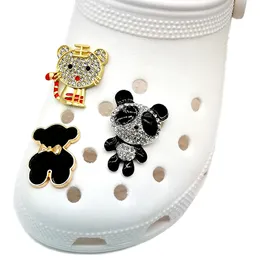 New Metal Croc Charms Designer for Decorações Golden Fashion Love Shoe Acessórios Charmos Sapatos Charme Ornamentos Fiftle Gift Gift