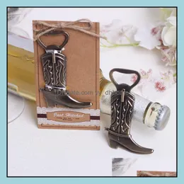 Party Favor Event Supplies Festive Home Garden Creative Bottle Opener Hitched Cowboy Boot Western Birthday DHC09