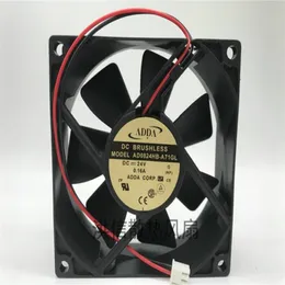 Wholesale fan: original ADDA 8025 AD0824HB-A71GL DC24V 0.16A 8cm two-wire cooling fan
