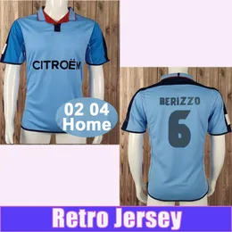 2002 2004 VRYZAS Mens Retro Soccer Jerseys MOSTOVOI GustavoLopez Velasco Berizzo Blue Home Football Shirt Mangas Curtas Uniformes Adultos