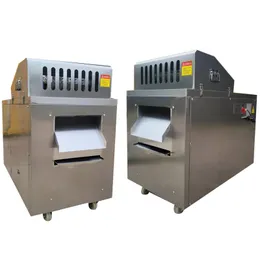 Elektriskt fryst nötköttkub Dicer Chicken Breast Dicing Machine Commercial Poultry Meat Skeleton Cutting Machine till salu 3000W