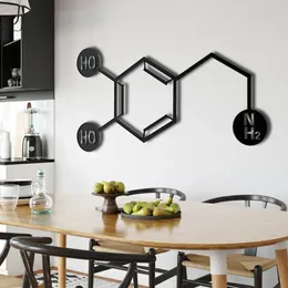 Metal Wall Art - Dopamine - Metal Wall Decor, Molecule Art, Office Decoration