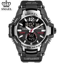 SMAEL メンズ腕時計ファッションスポーツスーパークールクォーツ LED デジタル腕時計 50 メートル防水腕時計メンズ時計レロジオ Masculino 220329