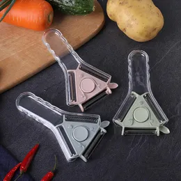 3 I 1 PEELER Rostfritt stål Potatis Peeler Slicer Vegetabiliska Shredder Multifunktionella fruktskalare Cutter Grater Kitchen Gadgets