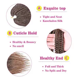 14 Inch Ombre Pre Looped Goddess Box Braid For Black Women Medium Length  Crochet Hair Senegalese Twist Braids From Eco_hair, $15.46