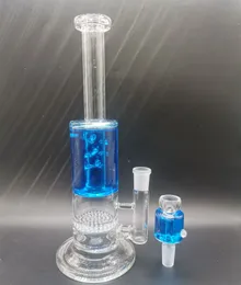 10 -calowy Kreatywny design Glass Water Bong Hoahs Dab Rigs Kobiece 18 mm palenie rur z filtrami plastra miodu