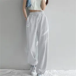 Gray Sweatpants Brand Woman Trousers Casual Pants athleisure sports loose thin pants Running Sporting Clothing 220812