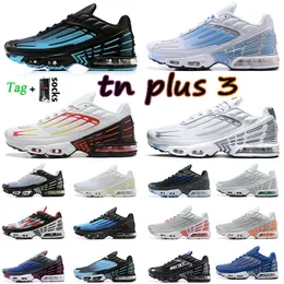 TN 3 Mens Running Shoes Women Mens Tn3 Plus Og Black Triple White Thriple Tuned III Trainer Sneakers