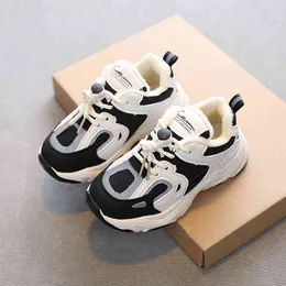Çocuk Ayakkabı Erkek Spor ayakkabılar kız küçük çocuk düz ayakkabıları basketbol sporları küçük erkek bebek gündelik koşu ayakkabıları peluş 1-12 yıl G220527
